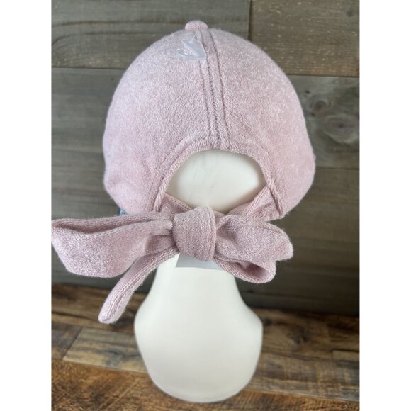 Vince Camuto Womens Hat Ties In Back Terry Cloth Pink One Size - Picture 3 of 6